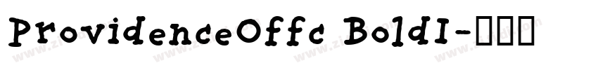ProvidenceOffc BoldI字体转换